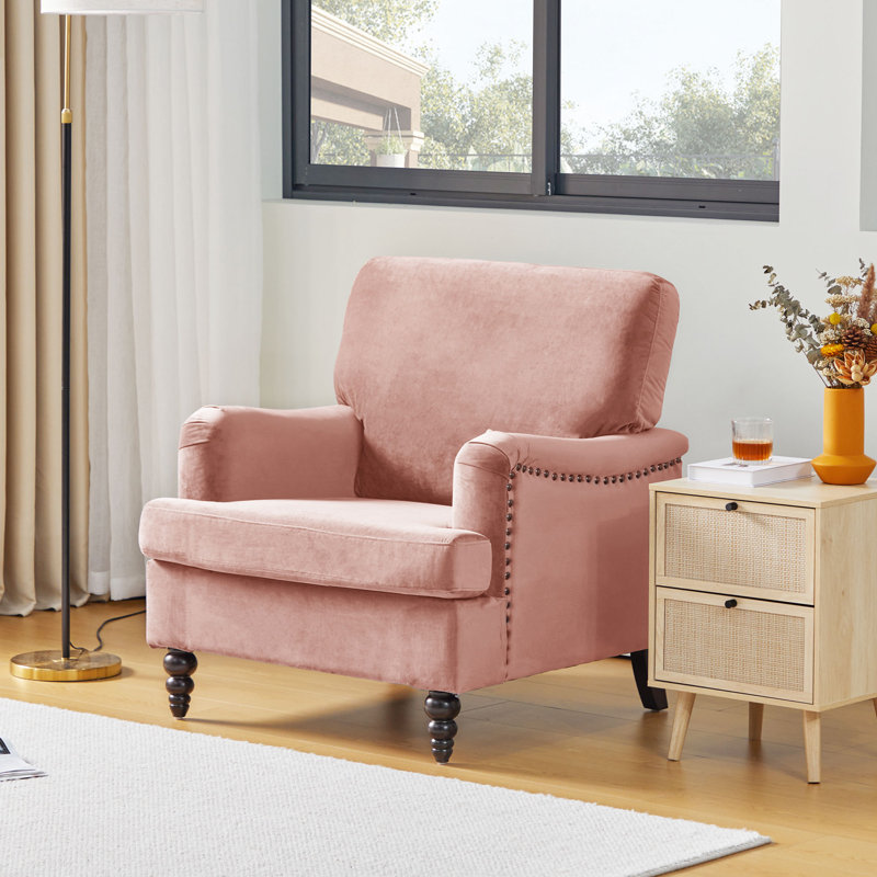 Alcott Hill® 33.46'' Wide Velvet Armchair Wayfair